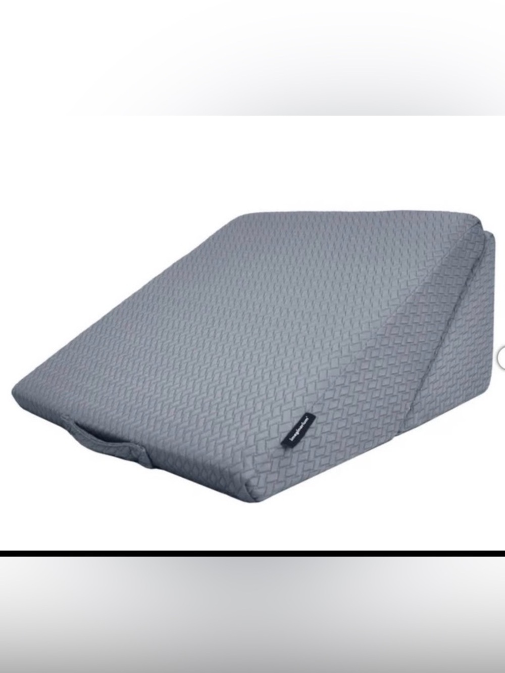 Grey Textured Memory foam, cooling Wedge Pillow NWOT. Adjustable positions.